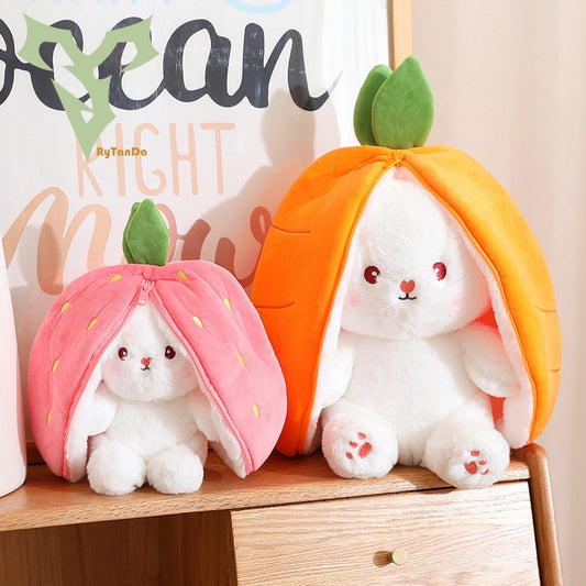 Kawaii Reversible Fruit Rabbit Plush Toy - Toys - Stuffed Animals - 1 - 2024