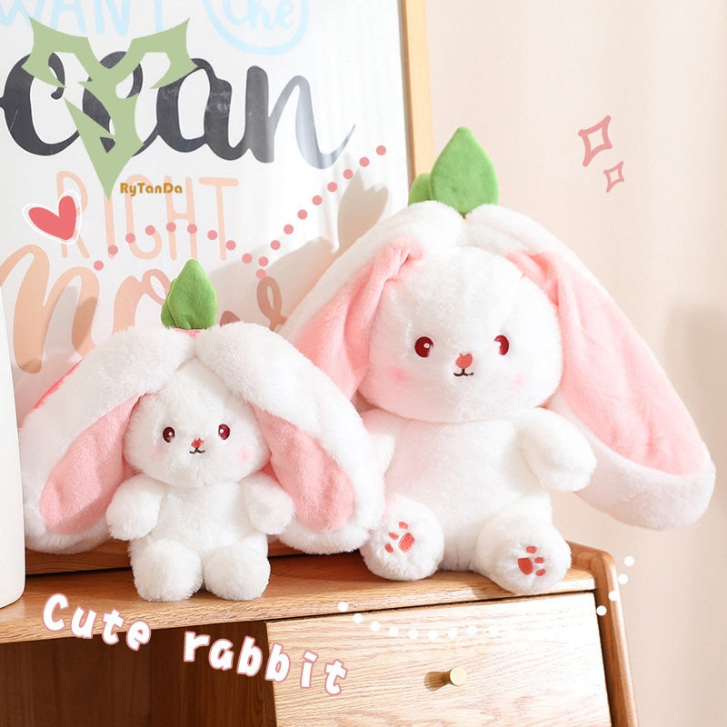 Kawaii Reversible Fruit Rabbit Plush Toy - Toys - Stuffed Animals - 4 - 2024