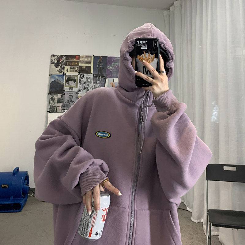 Korean Oversized Hoodie - Kawaii Stop - Adorable, Affordable Fashion, Chic Hoodie, Cotton, Cotton Hoodie, Cute, Discounted Hoodie, Easy Returns., Fashion, Fashion Deal, Friendly Customer Service, Harajuku, Hooded, Hoodie, Hoodies &amp; Sweatshirts, Japanese, Kawaii, Korean, Korean Oversized Hoodie, Long-Length Hoodie, Must-Have Hoodie, Online Shopping, Oversized, Pullover, Pullovers, Solid, Stylish Hoodie, Tops &amp; Tees, Trendy Hoodie, Winter, Women's Clothing &amp; Accessories, Worldwide Shipping, Zipper