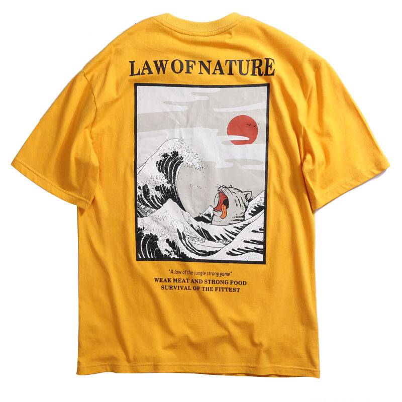 Law Of Nature Tee - Kawaii Stop - Harajuku Fashion, Kawaii, Korean Fashion, Law of Nature, Men's Clothing &amp; Accessories, Men's T-Shirts, Men's Tops &amp; Tees, T Shirt