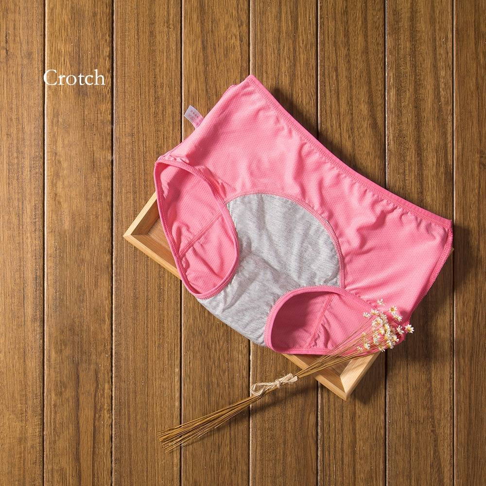 Leak Proof Menstrual Panties - Kawaii Stop - 3-Layer Leak-Proof, Briefs, Cotton, High-Rise, Hollow Out, Intimates, Leak Proof, Menstrual Panties, Nylon, Panties, Spandex, Women's Clothing &amp; Accessories