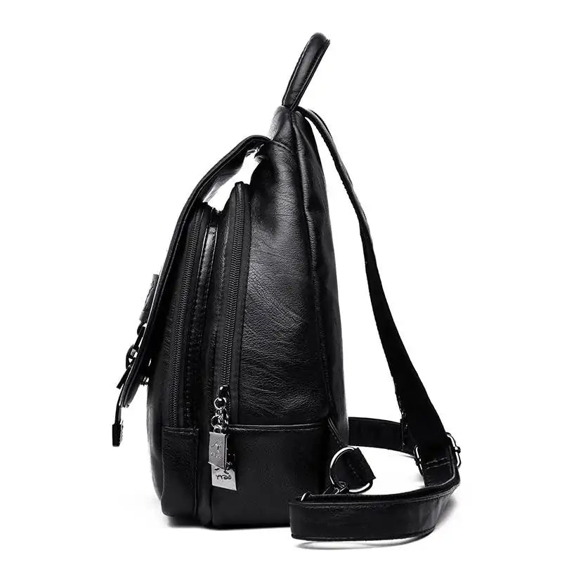Leather Backpack for Women - Women’s Clothing & Accessories - Backpacks - 4 - 2024