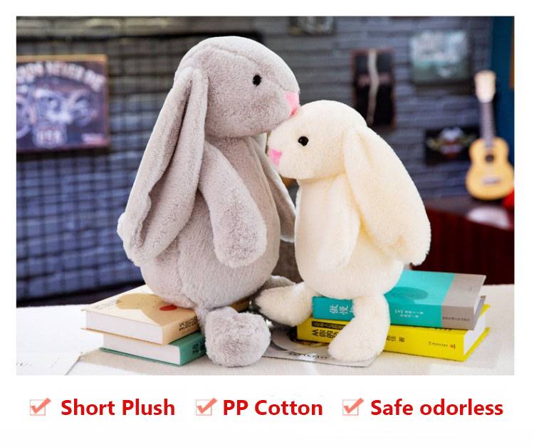 Long Ear Bunny Plushie - Kawaii Stop - Animal, Birthday, Bunny, Cartoon, Christmas, Cute, Doll, Décor, Friend, Gift, Girl, Kawaii, Long Ear, Party, Plush, Plushies, Present, Rabbit, Stuffed, Toy, Toys