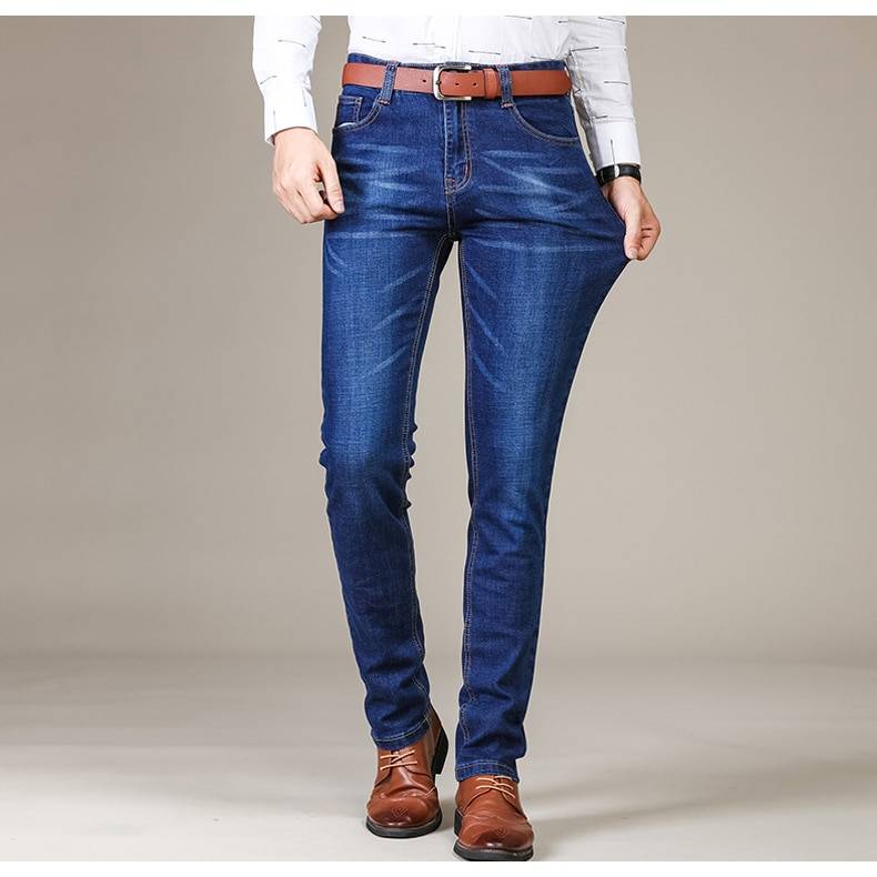 Men's Blue Denim Jeans - Kawaii Stop - Classic, Denim, Jeans, Men's Bottoms, Men's Clothing &amp; Accessories, Men's Jeans, Rugged