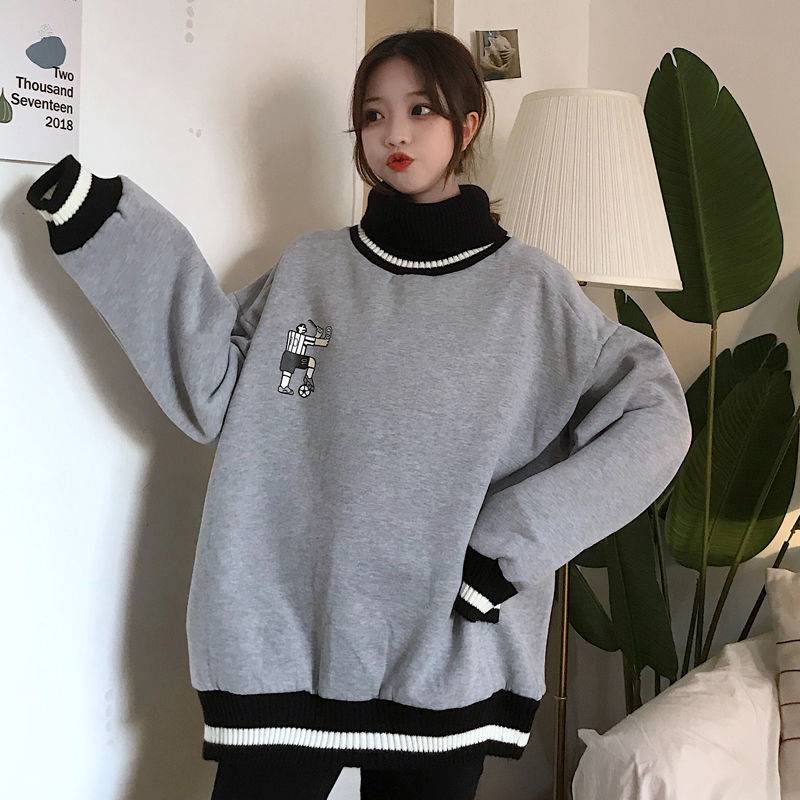 Oversized Korean Style Sweatshirt - Kawaii Stop - Hoodies &amp; Sweatshirts, Korean Fashion, Korean Style, Oversized, Rainbow, Sweatshirt, Tops &amp; Tees, Women's Clothing &amp; Accessories