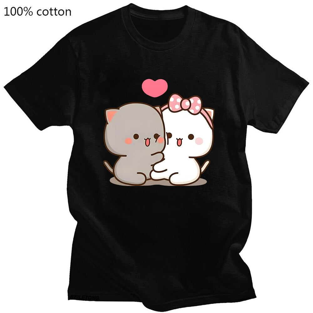 Cute Peach Cat T-Shirt - Kawaii Stop - 90s, Anime, Camiseta Mujer, Cartoon Print, Cat, Clothing, Fashion, Kawaii, Men's Clothing &amp; Accessories, Men's T-Shirts, Men's Tops &amp; Tees, Peach, Summer, T Shirt, T-Shirts, Tops &amp; Tees, Women, Women's Clothing &amp; Accessories