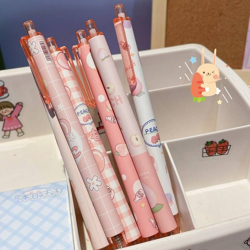 Princess Peach Gel Pen - Kawaii Stop - 0.5mm, Black, Gel Pen, lot, Peach, Pen, Pens &amp; Pencils, Pink, Princess, Rollerball, School, Stationary &amp; More, Stationery, Touch
