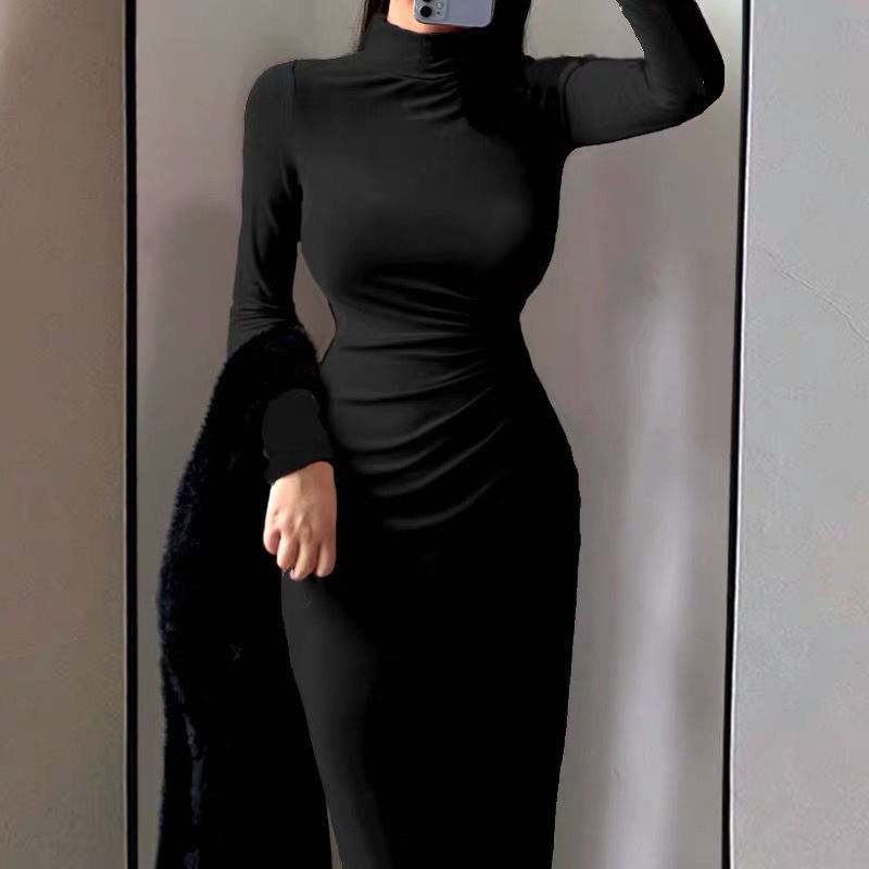 Seductive Bodycon Dress - Kawaii Stop - All Dresses, Bodycon, Clothes, Dress, Dresses, Femme Chic et Balck Maxi, Hip, Long Dress, Robe, Sexy, Sexy Outfits, Sexy Woman Clothes, Spring, Spring Sexy Outfits, Woman, Women's, Women's Clothing &amp; Accessories, women's dress, Wrap, Wrap Hip Bodycon Long Dress