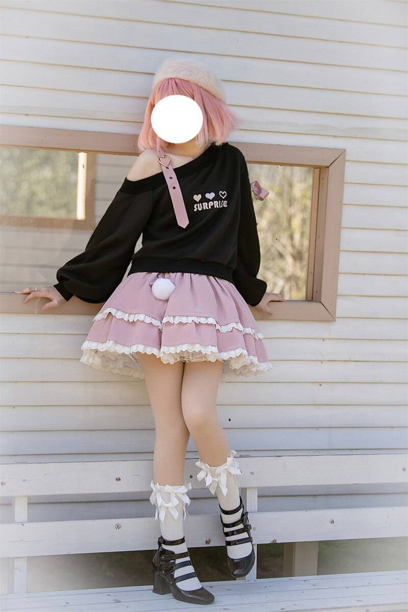 Surprise Me Top and Skirt Set - Kawaii Stop - Aesthetic, Black, Bottoms, Camis &amp; Tops, Casual, Cosplay, Crop Tops, Cropped, Cute, Fashion, Girls, Gothic, Harajuku, Heart, Hoodies, Japanese, Kawaii, Lolita, Off, Party, School, Shoulder, Skirts, Street, Streetwear, Surprise Me, Sweatshirts, Sweet, Tops &amp; Tees, White, Women, Women's Clothing &amp; Accessories