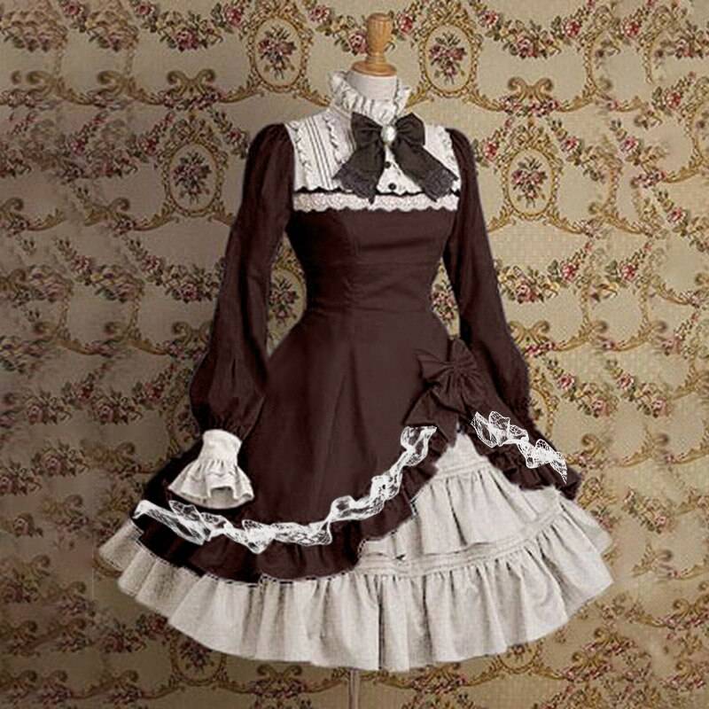 Sweet Gothic Lolita - Kawaii Stop - All Dresses, Bow, Cosplay, Costumes, Cute, Dress, Fashion, Flare Sleeve, Gothic, Harajuku, High Collar, Japanese, Kawaii, Korean, Lace, Loli, Lolita, Lolita Dress, Lolita Dresses, Palace, Streetwear, Sweet, Victorian, Vintage, Women's Clothing &amp; Accessories