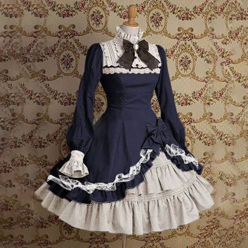 Sweet Gothic Lolita - Kawaii Stop - All Dresses, Bow, Cosplay, Costumes, Cute, Dress, Fashion, Flare Sleeve, Gothic, Harajuku, High Collar, Japanese, Kawaii, Korean, Lace, Loli, Lolita, Lolita Dress, Lolita Dresses, Palace, Streetwear, Sweet, Victorian, Vintage, Women's Clothing &amp; Accessories