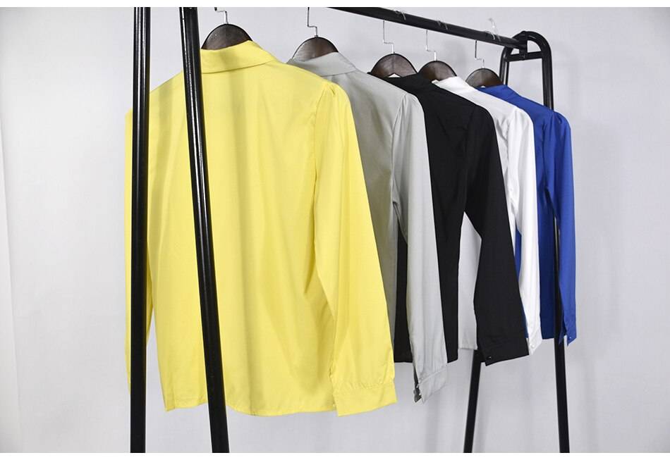 Women's Elegant Buttons Blouse - Kawaii Stop - Blouse, Blouses &amp; Shirts, Buttons, Casual, Chiffon, Cotton, Cute, Elegant, Kawaii, Korean, Ladies, Long Sleeve, Office, Polyester, Sexy, Shirt, Solid Color, Spring, Tops, Tops &amp; Tees, Turn-Down Collar, White, Women, Women's, Women's Clothing &amp; Accessories