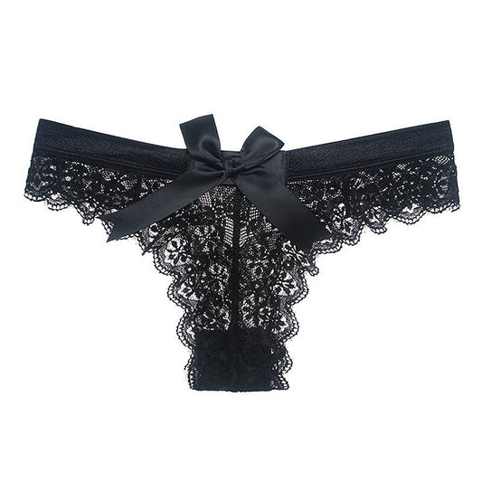 Women's Solid Laced Thong - Kawaii Stop - Intimates, Lace Panties, Lace Thong, Lace Underwear, Ladies Thong, Panties, Sexy Thong, Solid Color Thong, Solid Lace Thong, Women's Clothing &amp; Accessories, Women's Lingerie, Women's Thong, Women's Underwear