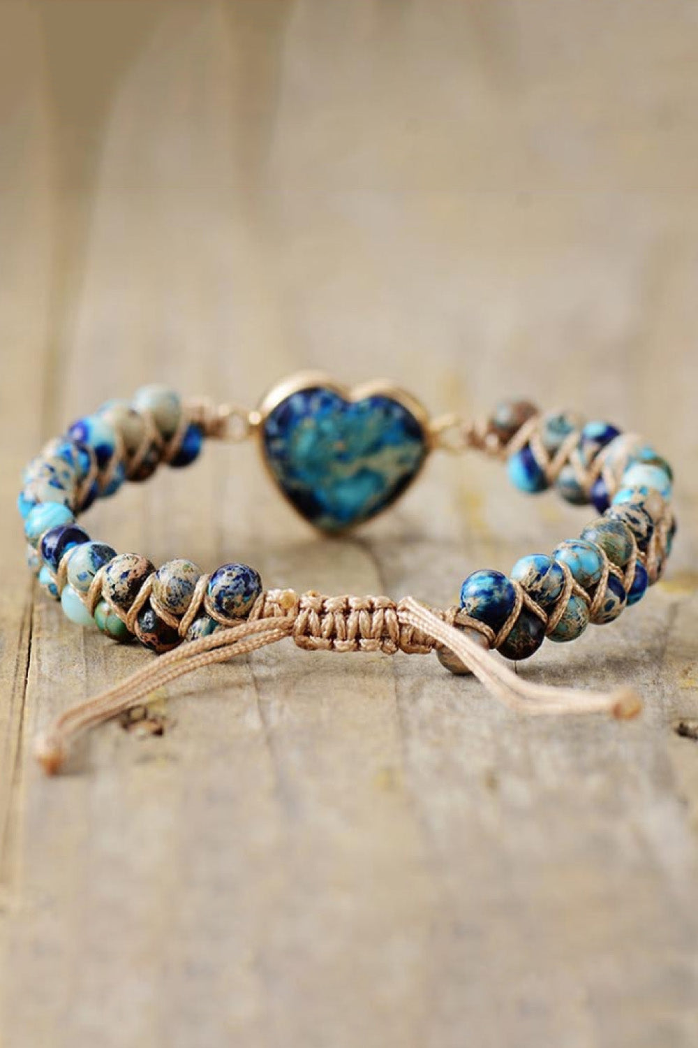 Handmade Heart Shape Natural Stone Bracelet - Women’s Jewelry - Bracelets - 7 - 2024