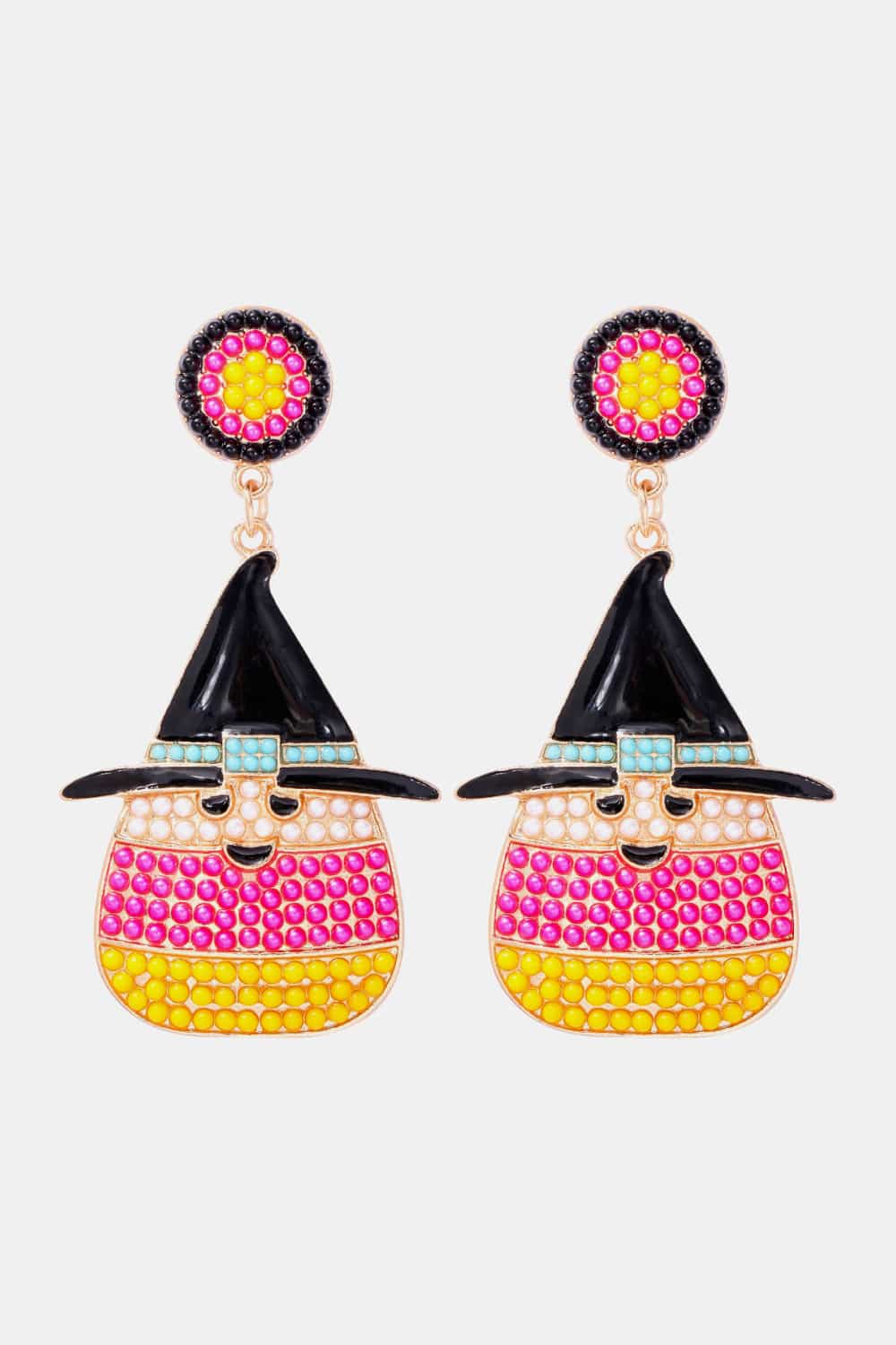 Witch’s Hat Shape Synthetic Pearl Dangle Earrings - Pink / One Size - Women’s Jewelry - Earrings - 8 - 2024