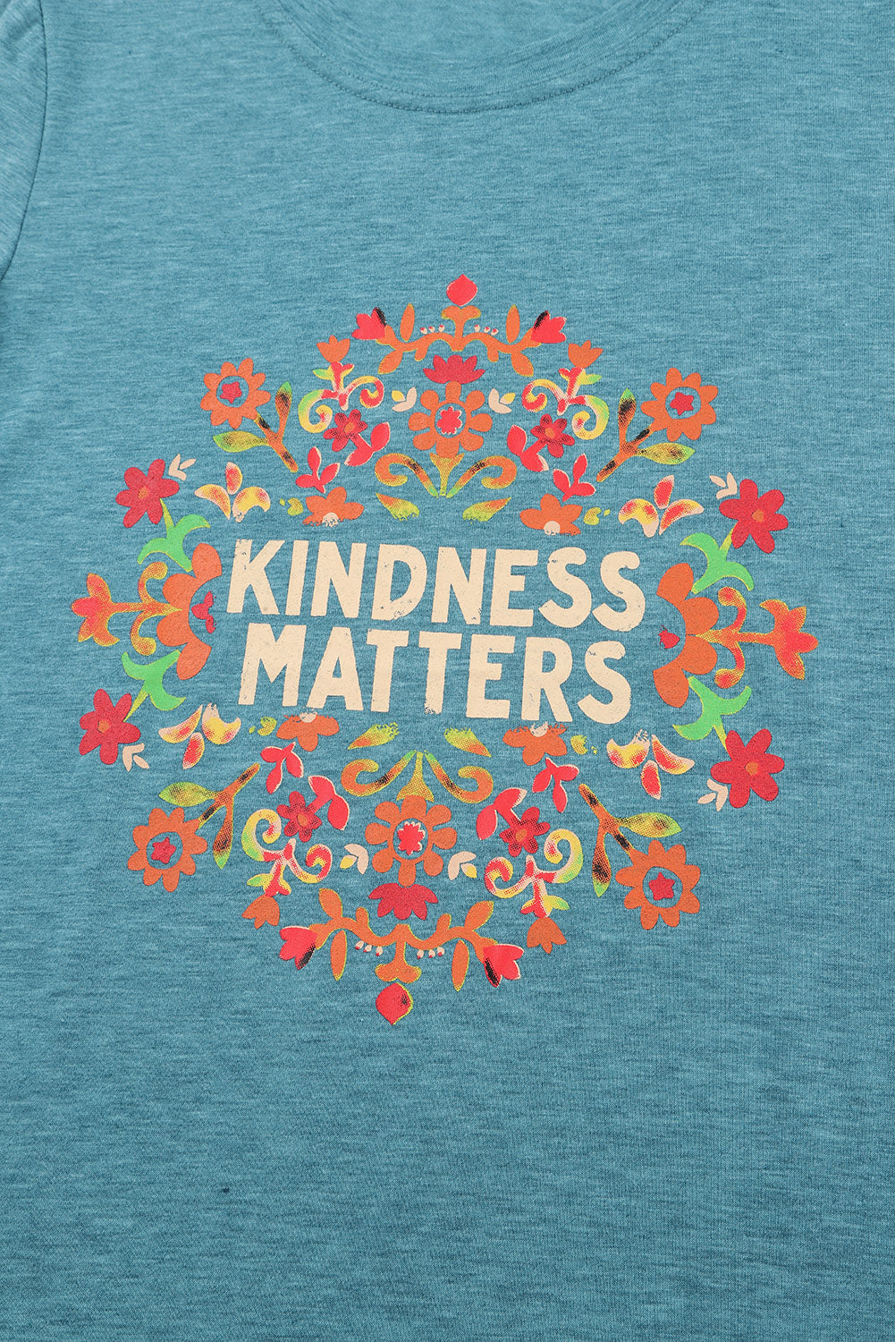 KINDNESS MATTERS Flower Graphic Tee - Kawaii Stop - Casual Style, Comfortable Fit, Easy Care, Fashionable Statement, Flower Design, Graphic Tee, Kindness Matters, Positive Vibes, Ship From Overseas, Short Sleeves, Spread Kindness, SYNZ, T-Shirt, T-Shirts, Tee, Women's Clothing, Women's Top