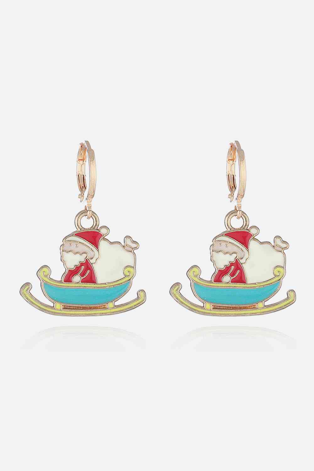 Christmas Theme Alloy Earrings - Kawaii Stop - Alloy earrings, Celebration earrings, Christmas, Christmas earrings, Christmas fashion, Christmas gifts, Christmas outfit, Elegant earrings, Festive accessories, Holiday glam, Holiday jewelry, Holiday party accessories, Holiday season, Ship From Overseas, Sparkling jewelry, Stylish earrings, Y.Q@Jew