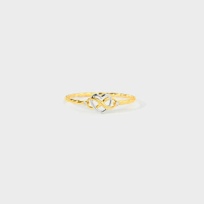 Number 8 Heart 925 Sterling Silver Ring - Kawaii Stop - 18K Gold, 925 Sterling Silver, Beauty, Elegance, Gift Idea, Imported, Love, Luxurious Finish, Number 8 Heart, Ring, Ship From Overseas, Sophistication, Symbol, Y@S@X, Zircon