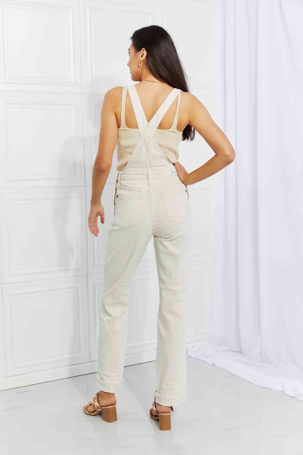 Full Size Taylor High Waist Overalls