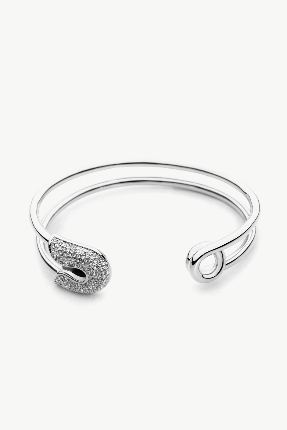Rhinestone Double Hoop Bracelet - Women’s Jewelry - Bracelets - 6 - 2024
