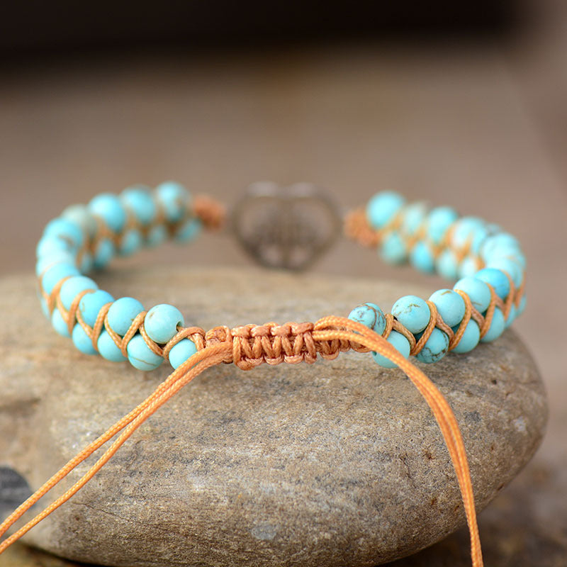 Turquoise Beaded Bracelet - Women’s Jewelry - Bracelets - 2 - 2024