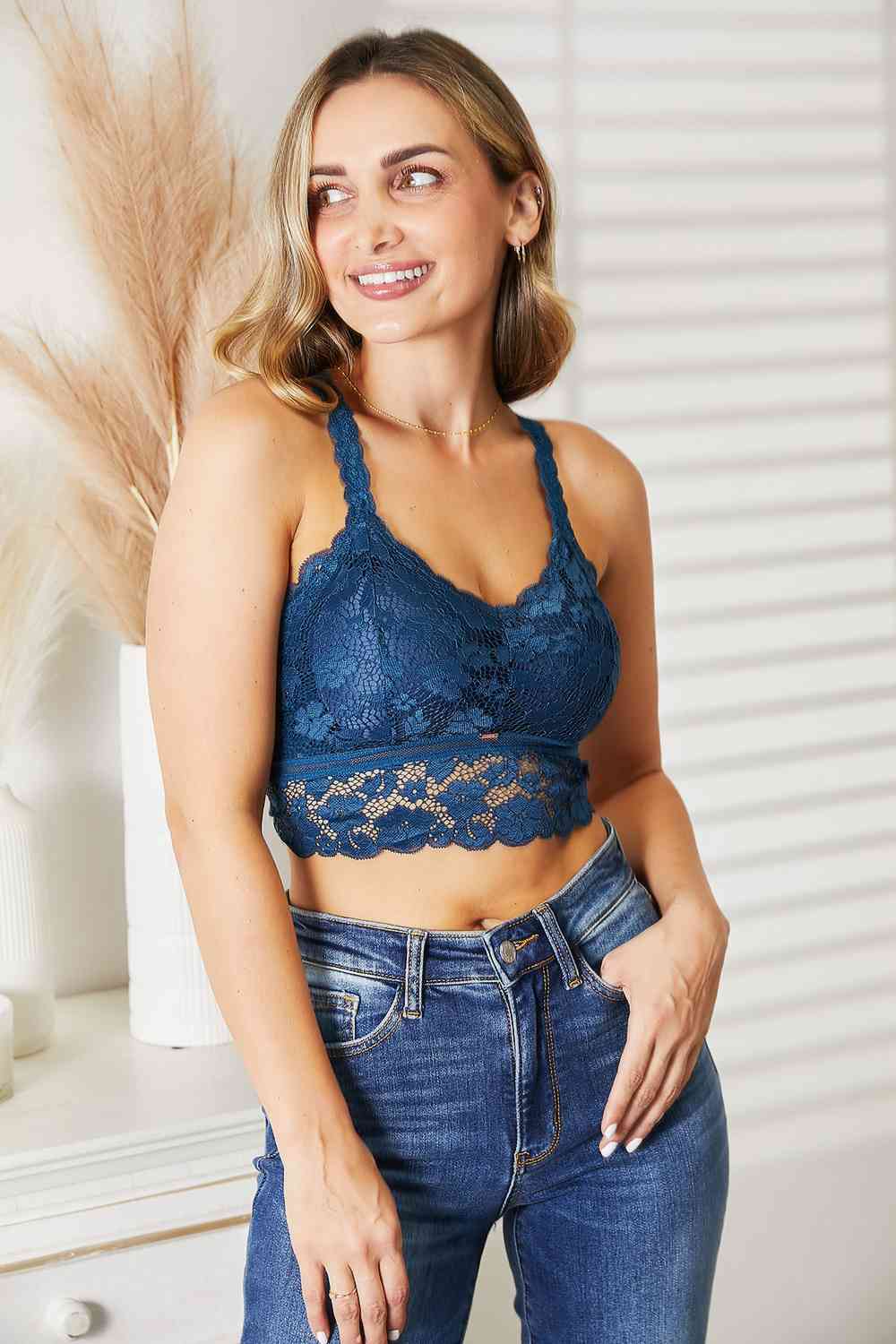 Full Size Crisscross Lace Bralette - Kawaii Stop - Allure, Alluring Appeal, Captivating, Comfortable Support, Confidence, Empowerment, Enhance Your Beauty, Everyday Elegance, Feminine, Intimate Wear, Intricate Detailing, Intricate Lace, JadyK, Lace Bralette, Secret Weapon, Seductive, Sensual Lingerie, Ship from USA, Stylish