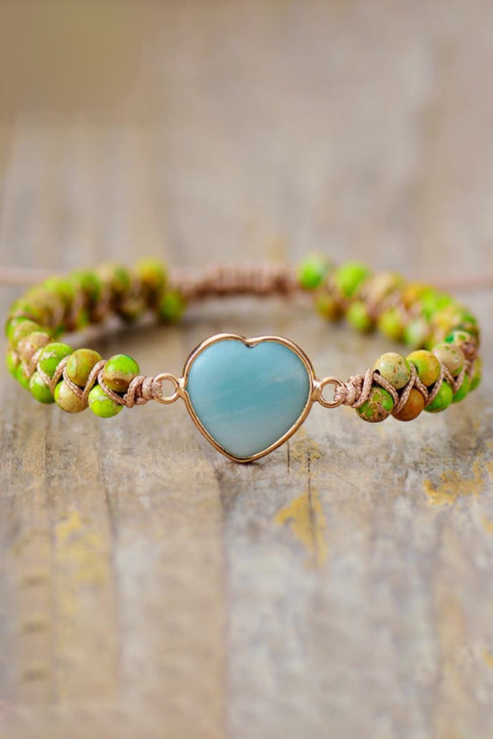 Handmade Heart Shape Natural Stone Bracelet - Women’s Jewelry - Bracelets - 9 - 2024