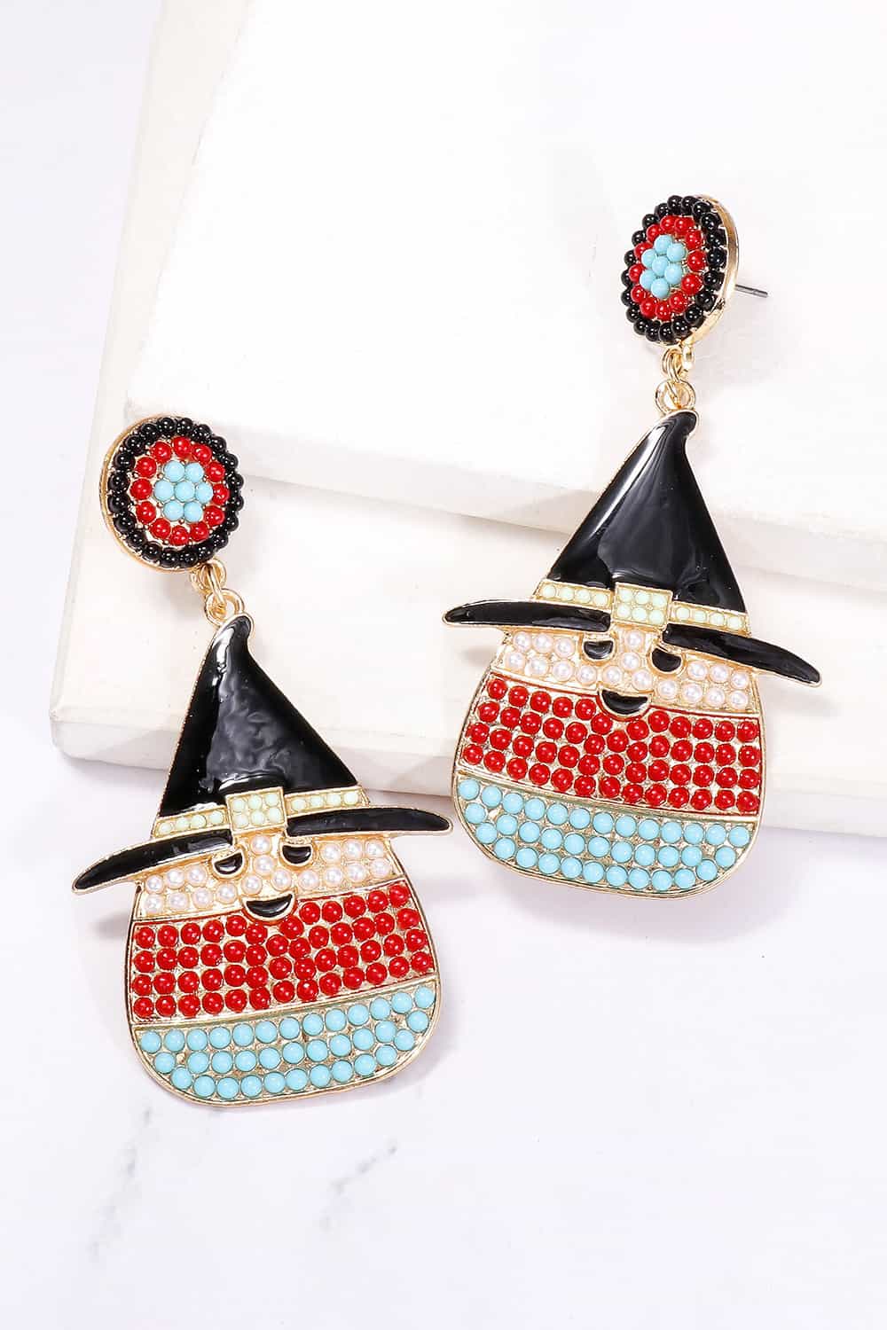 Witch’s Hat Shape Synthetic Pearl Dangle Earrings - Women’s Jewelry - Earrings - 7 - 2024